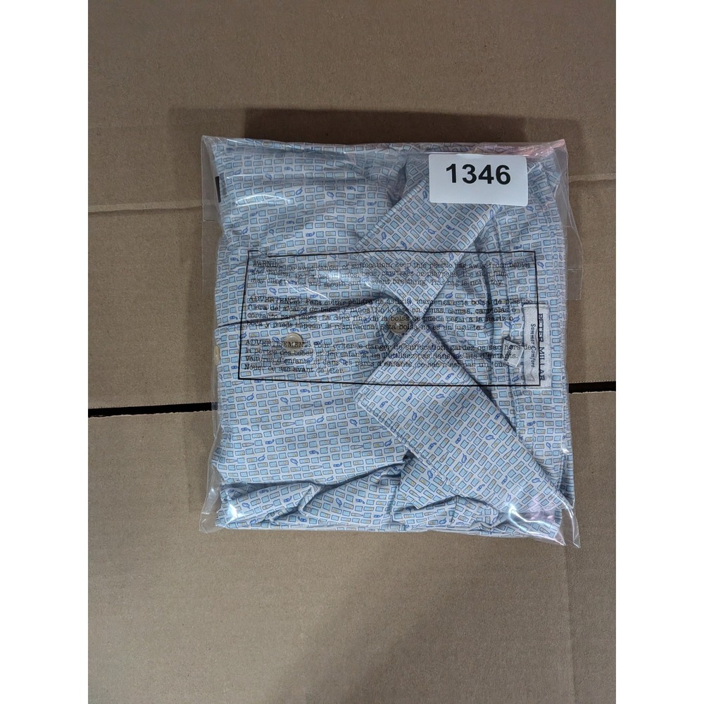 Peter Millar Polo Shirt Mens XL Blue Summer Comfort Cocktail Print MS23EK21S - Picture 8 of 8